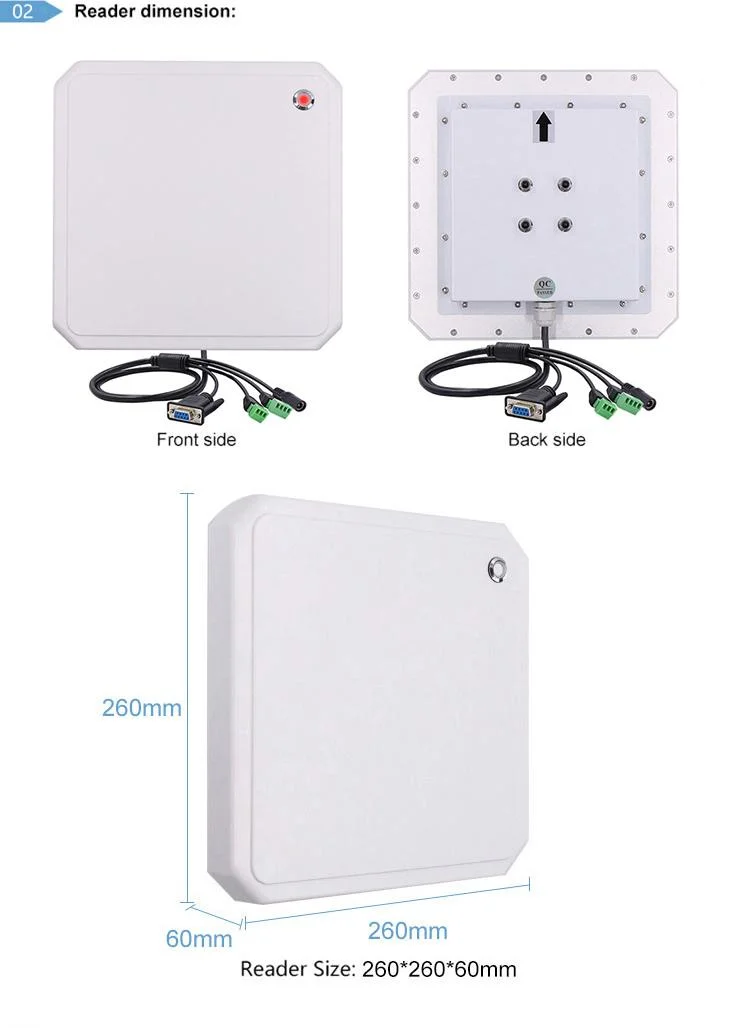 Long Range Recognition Reader RFID Reader UHF 12dBi UHF Reader for Asset Tracking