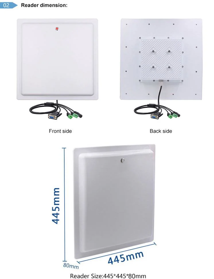 Access Control UHF RFID Reader with Wiegand 26 TCP/IP Port for Warehouse Management